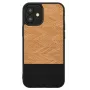 Man and Wood -suojakotelo iPhone 12 mini Herringbone nero musta