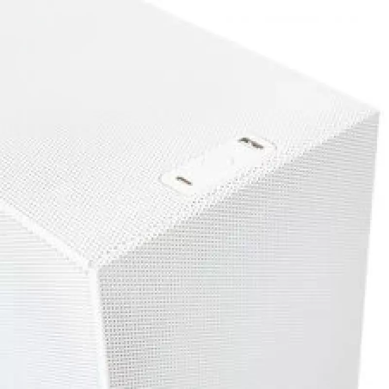 Mini-ATX-tietokonekotelo ssupd Meshroom S V2, valkoinen, mesh-paneelit, tukee ATX-emolevyä ja PCIe 5.0