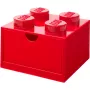 LEGO työpöytälaatikko 4, säilytyslaatikko punainen, nupit