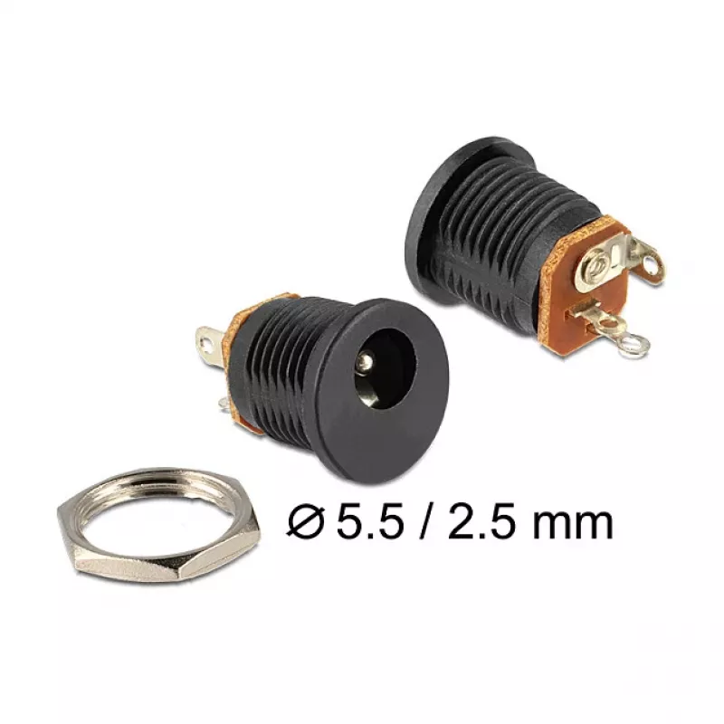 Virtaliitin DeLOCK 65690 musta