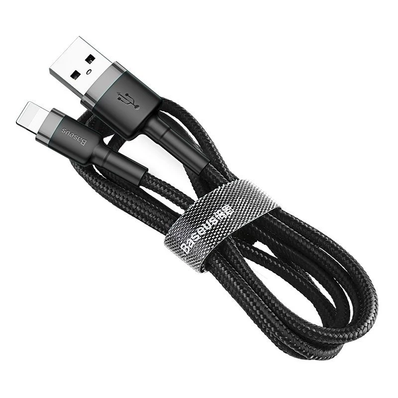 Baseus Cafule USB Lightning kaapeli 2A 3m (musta+harmaa)