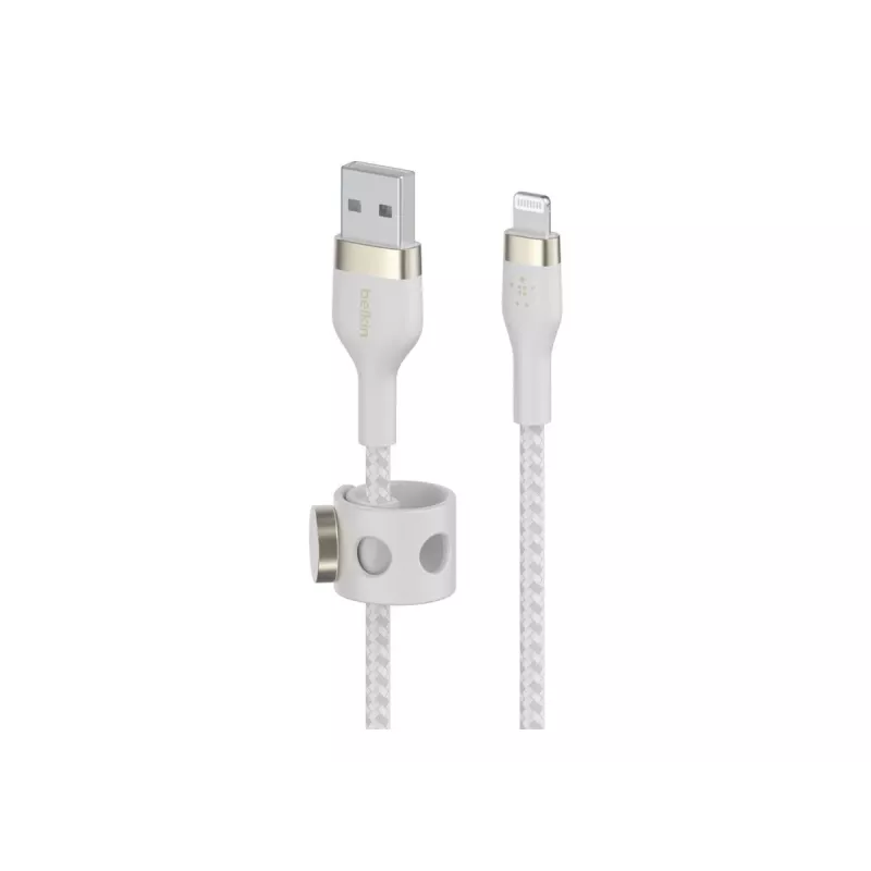 Belkin BOOST CHARGE - Lightning-kaapeli - USB uros – Lightning uros - 3 m - valkoinen - Apple iPad/iPhone/iPod (Lightning)
