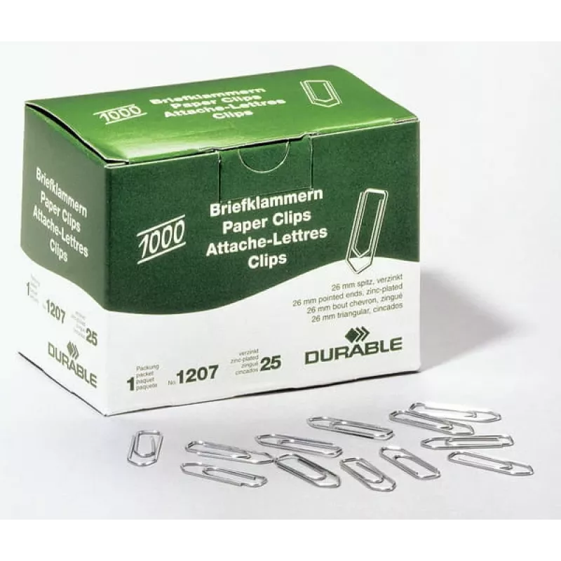 Durable 120725 metalliset paperiliittimet 1 000 kpl
