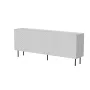 Cama Meble LUCCA 4D lipasto, 200x40x80 cm, valkoinen