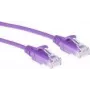 ACT violetti 1,5 m LSZH U/UTP CAT6 Datacenter Slimline -verkkokaapeli ilman salpaa RJ45-liittimillä