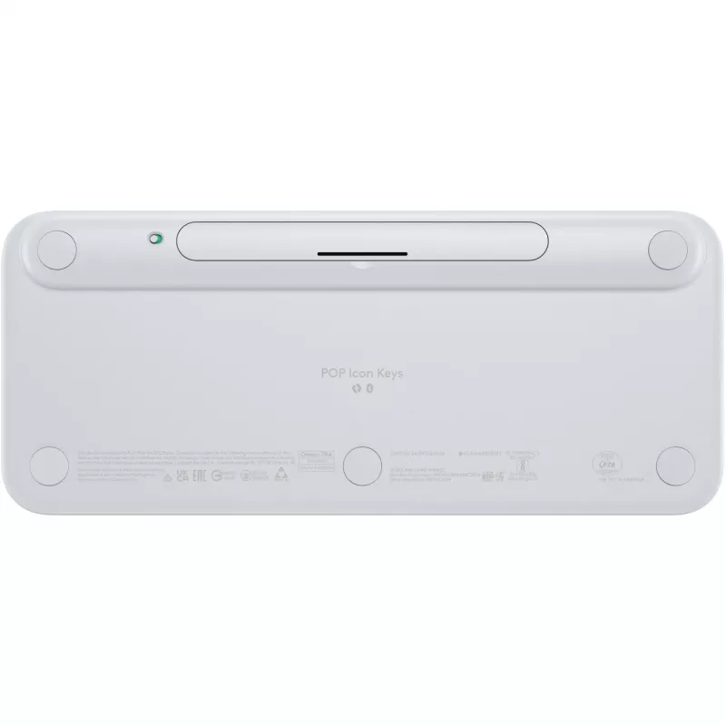 Logitech POP Icon Keys - näppäimistö - langaton - Bluetooth LE - QWERTY - US International - Off White, oranssi (920-013072)