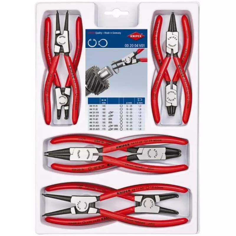 KNIPEX LUKKORENGASPIIHTISARJA 8-osainen