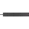 Brennenstuhl Bremounta jatkojohto, 5 pistorasiaa, 2x USB-C, 3 m, musta