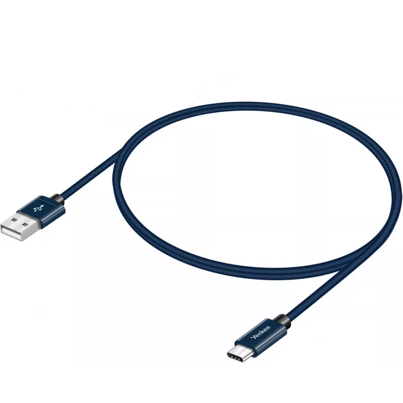 Kaapeli YENKEE YCU 301 BE USB-A 2.0/USB-C 1m lila