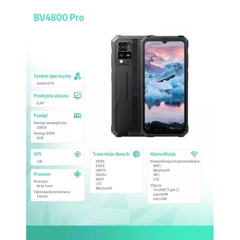 Blackview BV4800Pro 4GB/128GB musta