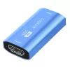 HDMI-toistin, 20m, 8K 60Hz, HDCP 2.3, alumiini, sininen