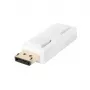 Kaapelin sukupuolenmuunnin LogiLink CV0100 DisplayPort HDMI valkoinen