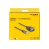 DeLOCK 61400 kaapeliadapteri USB A RS-232 musta