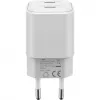 USB-C-pikalaturi Nano, PD, GaN, 35 W (valkoinen, 2x USB-C, Power Delivery 3.0)