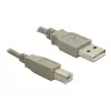USB-kaapeli DeLOCK 82216 USB 2.0 3 m USB A USB B harmaa