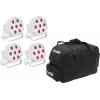 LED-spottivalo EUROLITE SLS-7 HCL 4x valkoinen Softbag-laukulla
