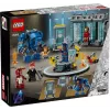 LEGO Marvel Iron Man -laboratorio ja asevarasto 76315 leikkisetti – 384 osaa, 5 minifiguuria, esittelyalue