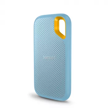 2TB SanDisk Extreme Portable V2 - SSD - salattu ulkoinen (kannettava) USB 3.2 Gen 2 (USB-C-liitäntä) - 256-bittinen AES - taivaansininen