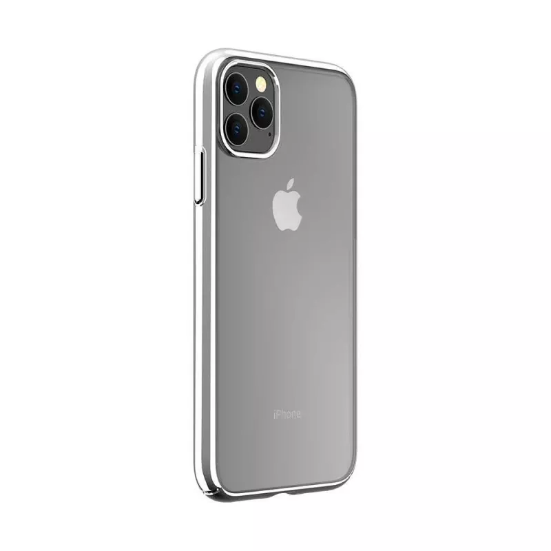Suojaava kova kuori Devia Glimmer-sarja iPhone 11 Pro Max -puhelimelle, hopea, PC