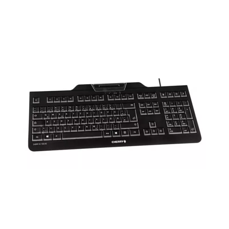 CHERRY KC 1000 SC näppäimistö USB QWERTZ sveitsiläinen musta