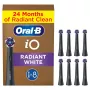 Oral-B IO Series Radiant valkoinen musta alkuperäiset harjaspäät hampaiden valkaisuun 8