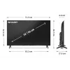 Sharp 32HF2265E TV 81,3 cm (32 tuuman) HD Smart-TV WLAN musta