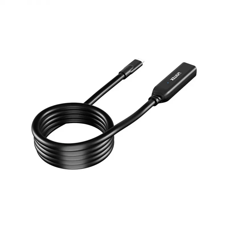 Jatkokaapeli Unitek U1335ABK01 USB-C uros naaras, 10 Gbit/s, 5 m, musta