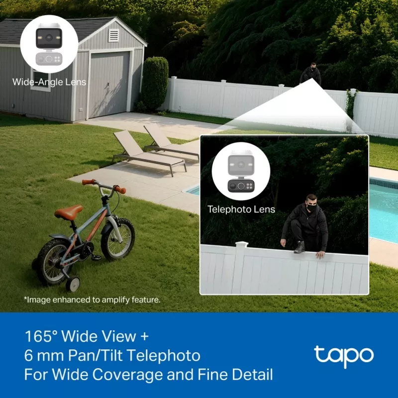 TP-Link Tapo C645D KIT, aurinkovoimalla toimiva pan/tilt langaton kamera, 3MP