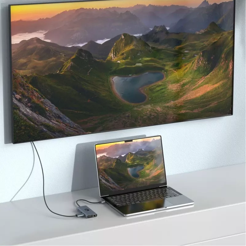 USB-C 11-in-1 -sovitin Hawk HW-HUB1101 — moniporttikeskitin 11 liitännällä