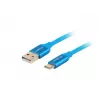 USB-A-USB-C-kaapeli LANBERG CA-USBO-22CU-0005-BL, USB 2.0, 0,5 m, sininen, uros-uros