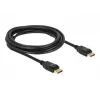 Delock - DisplayPort-kaapeli - DisplayPort (M) - DisplayPort (M) - 3 m - lukittuva - musta