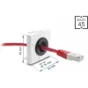 Läpivientikappale DELOCK Easy 91072, pyöreä pöytäläpivienti 16 mm halkaisija