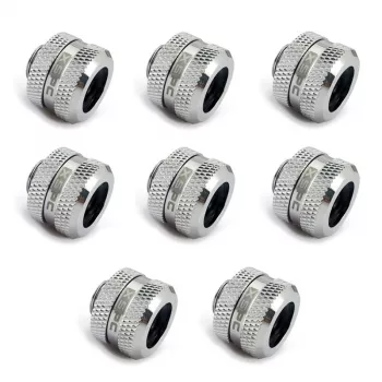 XSPC liitin G1/4 14mm hardtube, kromi - 8 kpl