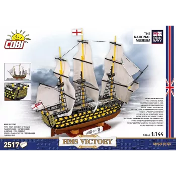 Rakennussarja Cobi HMS Victory — 2 517 osaa, yksityiskohtainen historiallinen purjelaivamalli