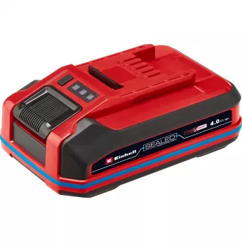 Akku EINHELL Power X-Change Plus 18V 4,0Ah — vesitiivis, oikosulkusuojaus