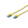 Verkkokaapeli Digitus CAT 5e SF/UTP verkkokaapeli RJ45 5m keltainen