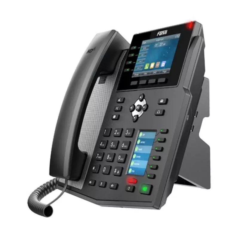 IP-puhelin Fanvil X5U musta 16 linjaa LCD Wi-Fi johdollinen käsiluuri