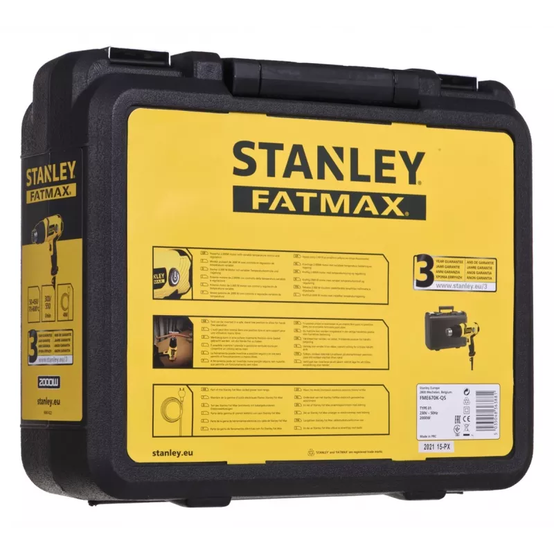 Stanley kuumailmapuhallin 2000W FME670K-QS