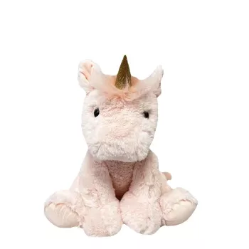 Pehmolelu TULILO maskotti Lily yksisarvinen 30 cm — pehmeä pehmolelu, istuva muotoilu