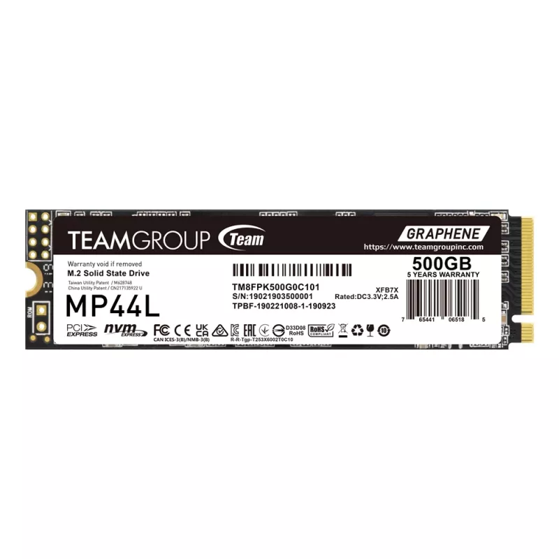 SSD-asema Team Group 500 GB M.2 PCI Express 4.0 NVMe TM8FPK500G0C101