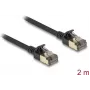 Verkkokaapeli DeLOCK RJ45 Cat.8.1 2 m musta