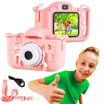 Lasten kamera Extralink KIDS CAMERA H29 Single, pinkki