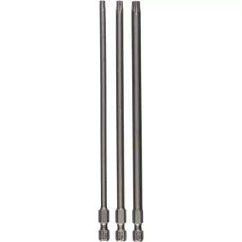 Extra kova ruuvauskärki ruostumattomalle teräkselle, pehmeälle puulle 3 kpl Torx T20, T25, T30 kuusiokolo