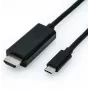 Videokaapeli-adapteri USB Type-C HDMI musta ROLINE 11.04.5840 1 m