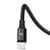 Baseus Rapid 3-in-1 USB-kaapeli 1,5 m USB-A USB-C/Micro USB-A/Lightning musta