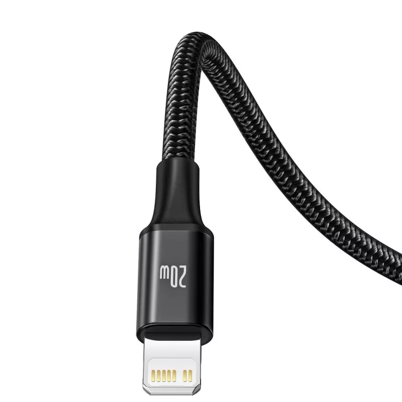 Baseus Rapid 3-in-1 USB-kaapeli 1,5 m USB-A USB-C/Micro USB-A/Lightning musta