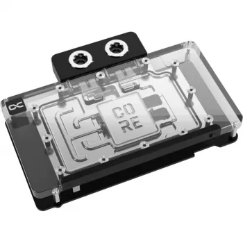 Näytönohjaimen vesijäähdytin Alphacool RTX 5080 Phoenix läpinäkyvä hopea backplatella