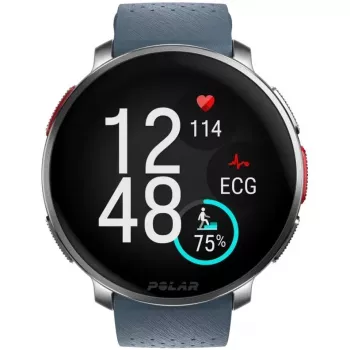 Polar Vantage V3 - alumiini - urheilukello rannekkeella - silikoni - näyttö 3,5 cm (1,39 inch) - 32 GB - Bluetooth - 57 g - taivaansininen (900108892)