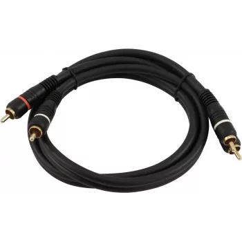 RCA-audiokaapeli Omnitronic 30209352 2x2 0,3 m