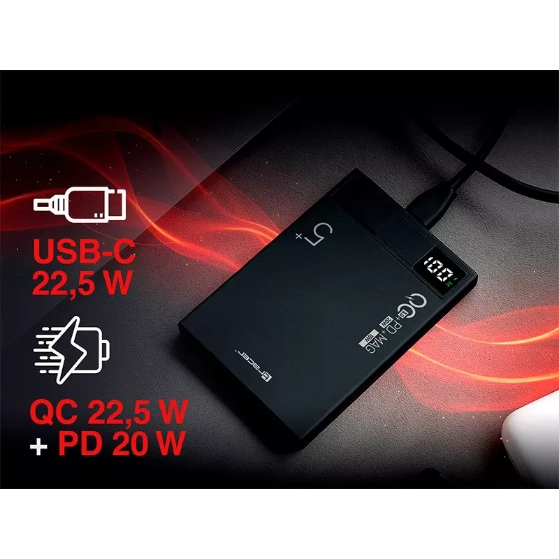 Tracer AirMag1 litiumpolymeeri (LiPo) 5000 mAh langaton lataus musta